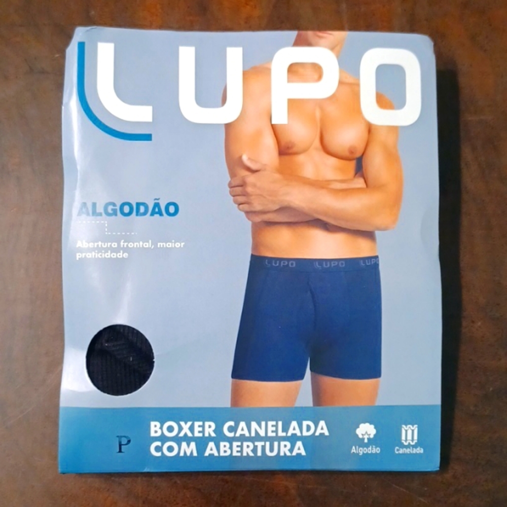 NEW!  Lupo Boxer - ribbed with opening (4882)